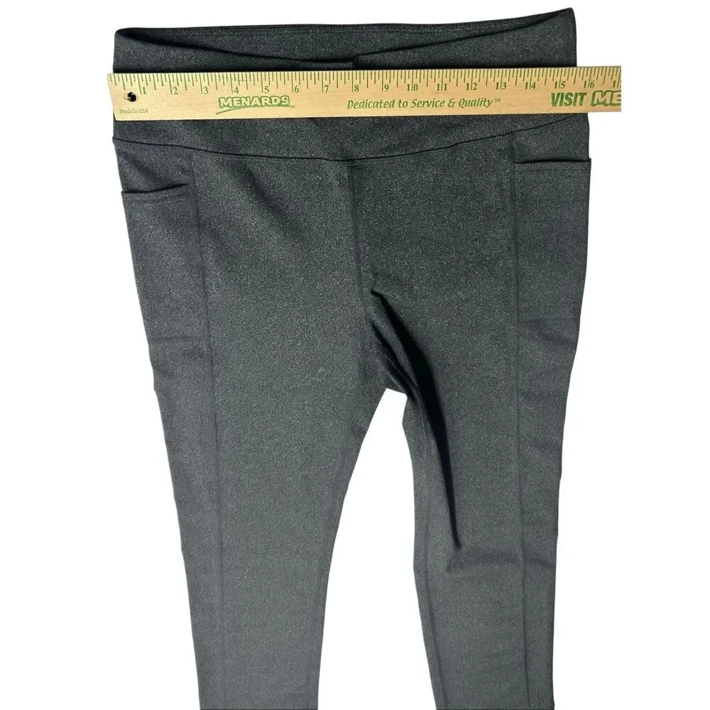 Skechers GOwalk Go Flex High Waisted Activewear Pants Size L Charcoal Gray Worko - Picture 5 of 9